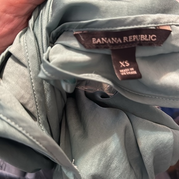 Banana Republic Teal Trapeze Flowy Pockets Midi Dress - Picture 2 of 6